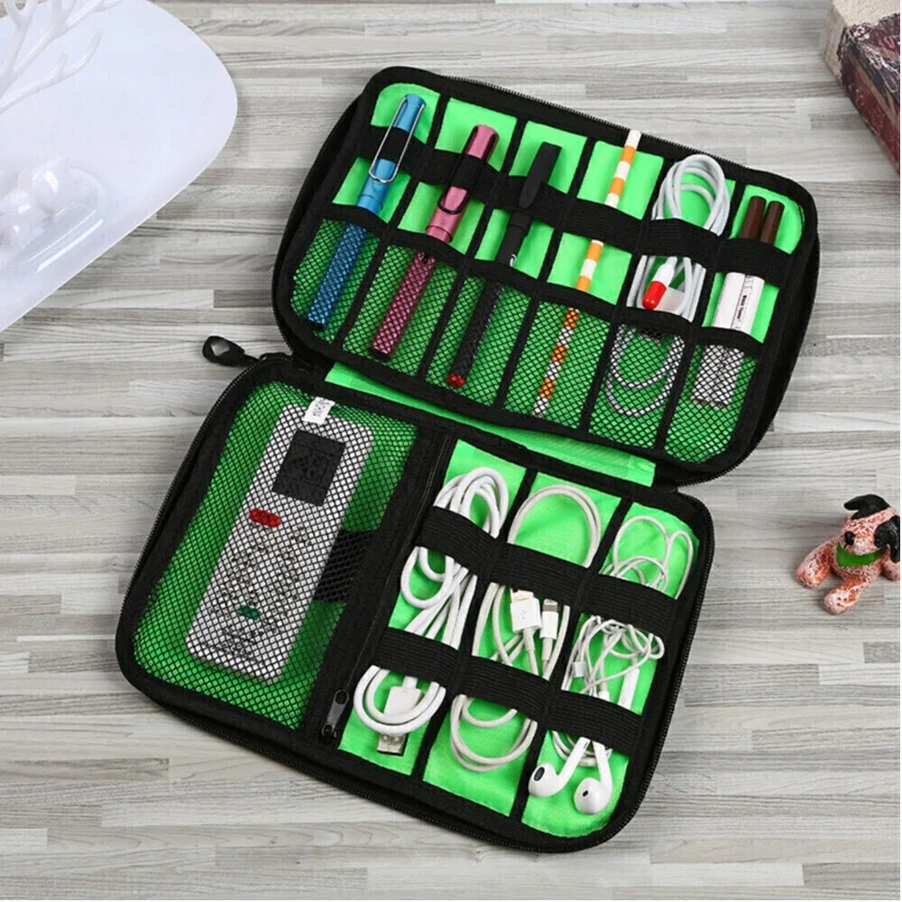 Electronic Device Storage Case In Camoflauge Brown Green